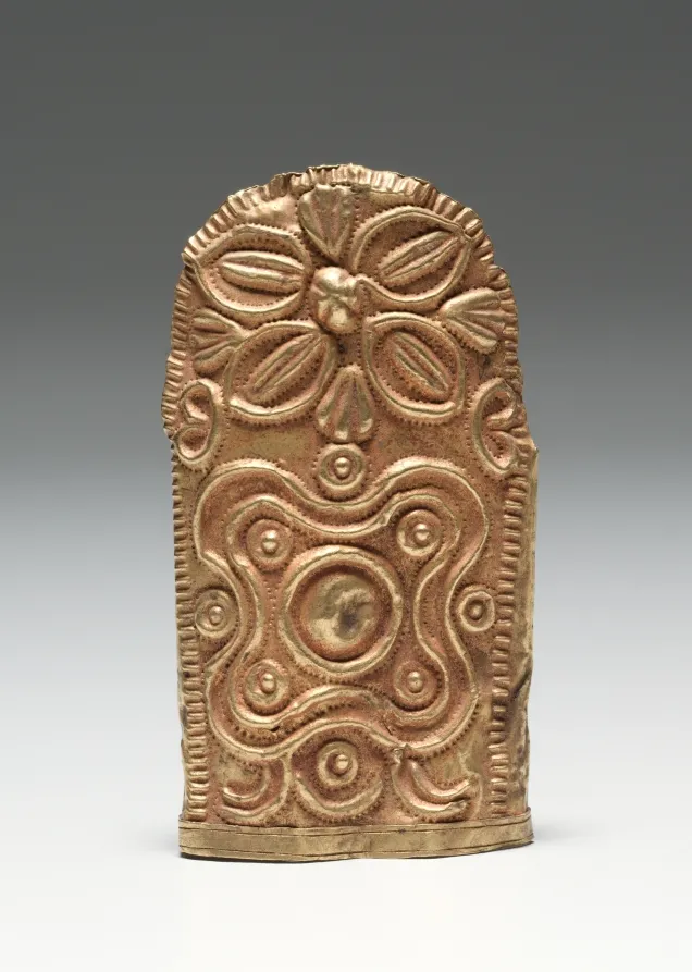 Knife-sheath tip (sika boha), by Unknown artist