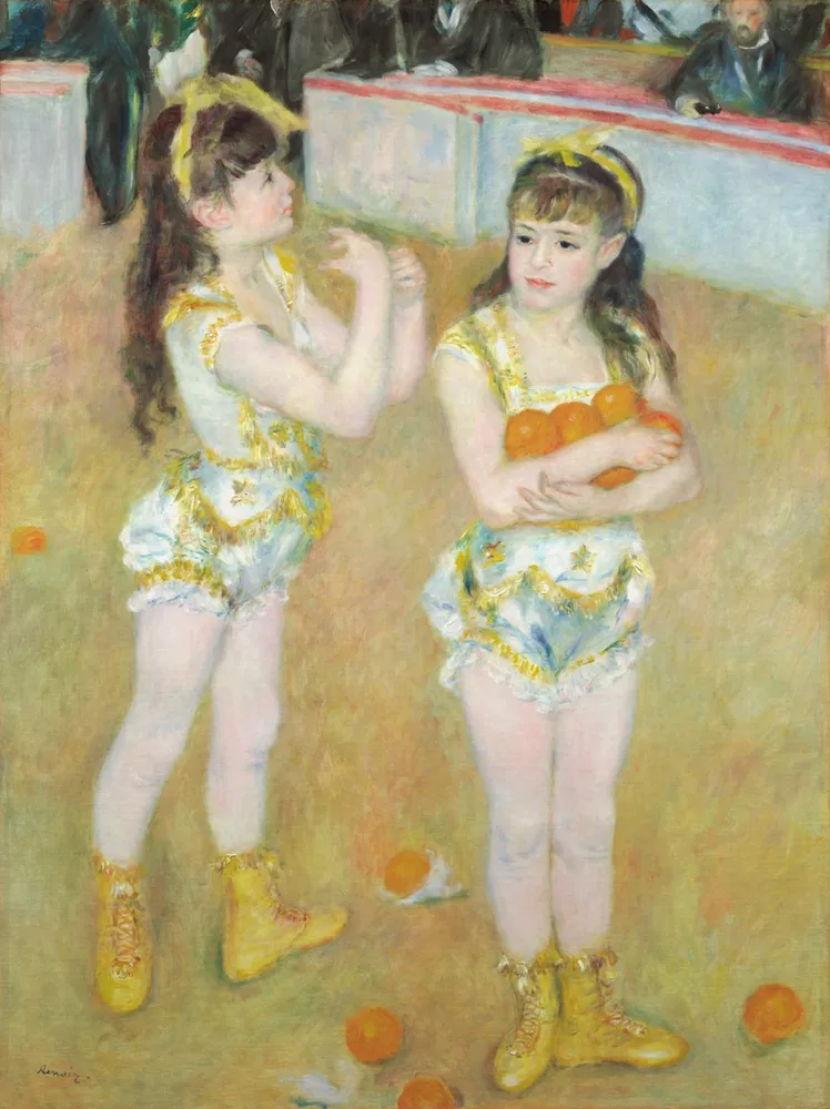 Acrobats at the Cirque Fernando (Francisca and Angelina Wartenberg), by Pierre-Auguste Renoir