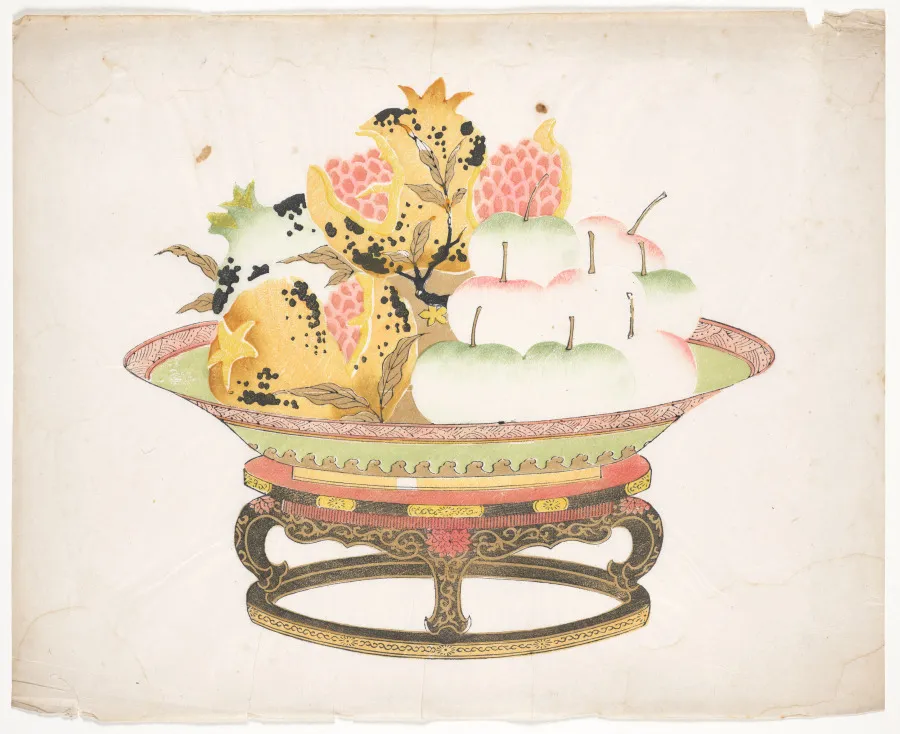 Apples and Pomegranates, by Unknown artist