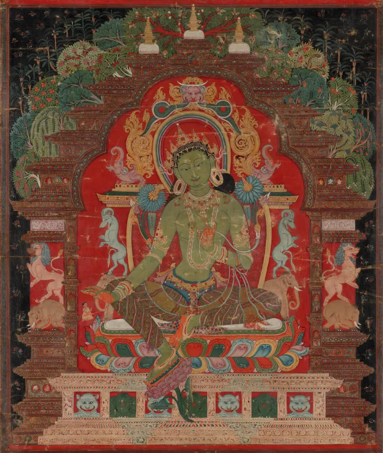 Green Tara, by Aniko