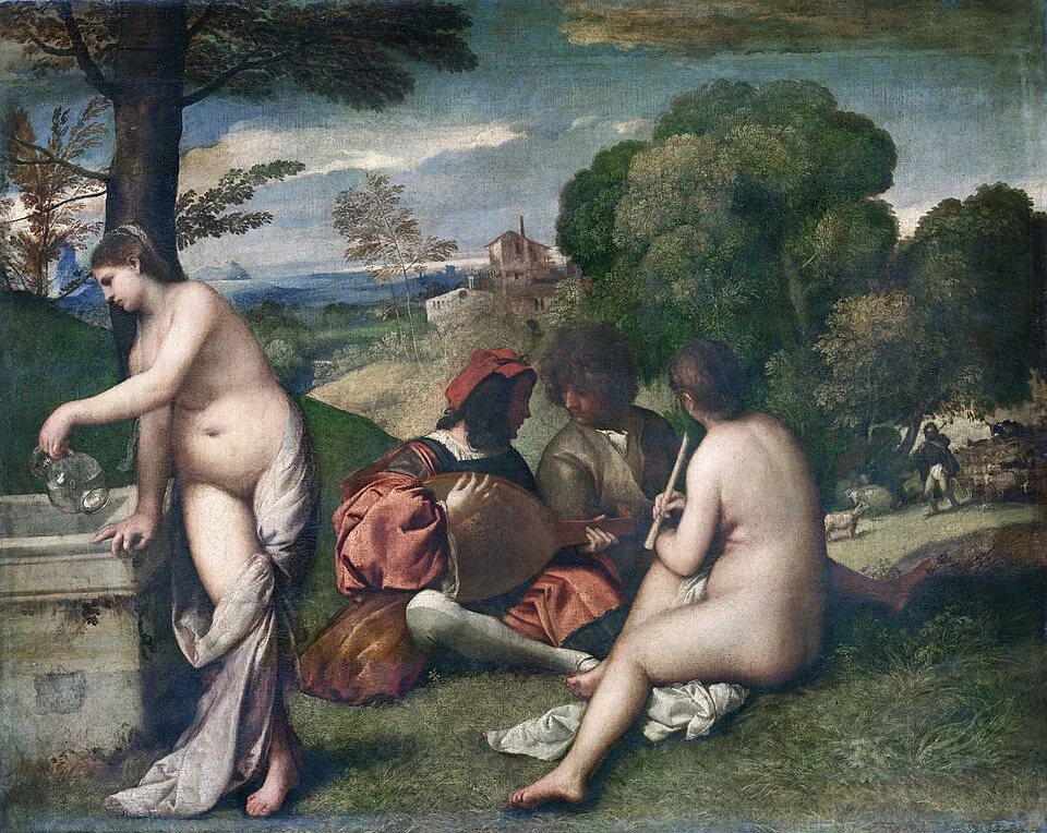 Pastoral Concert, by Giorgione / Titian