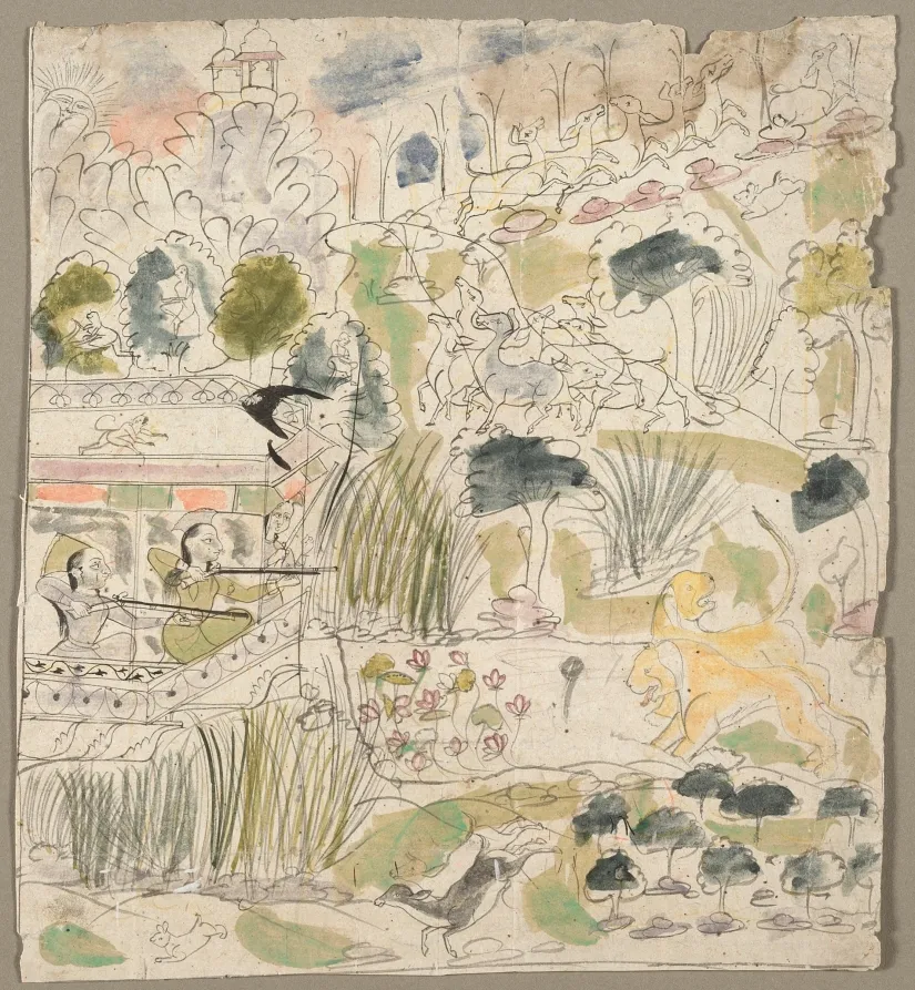 Ladies Shooting from a Pavilion, by Unknown artist
