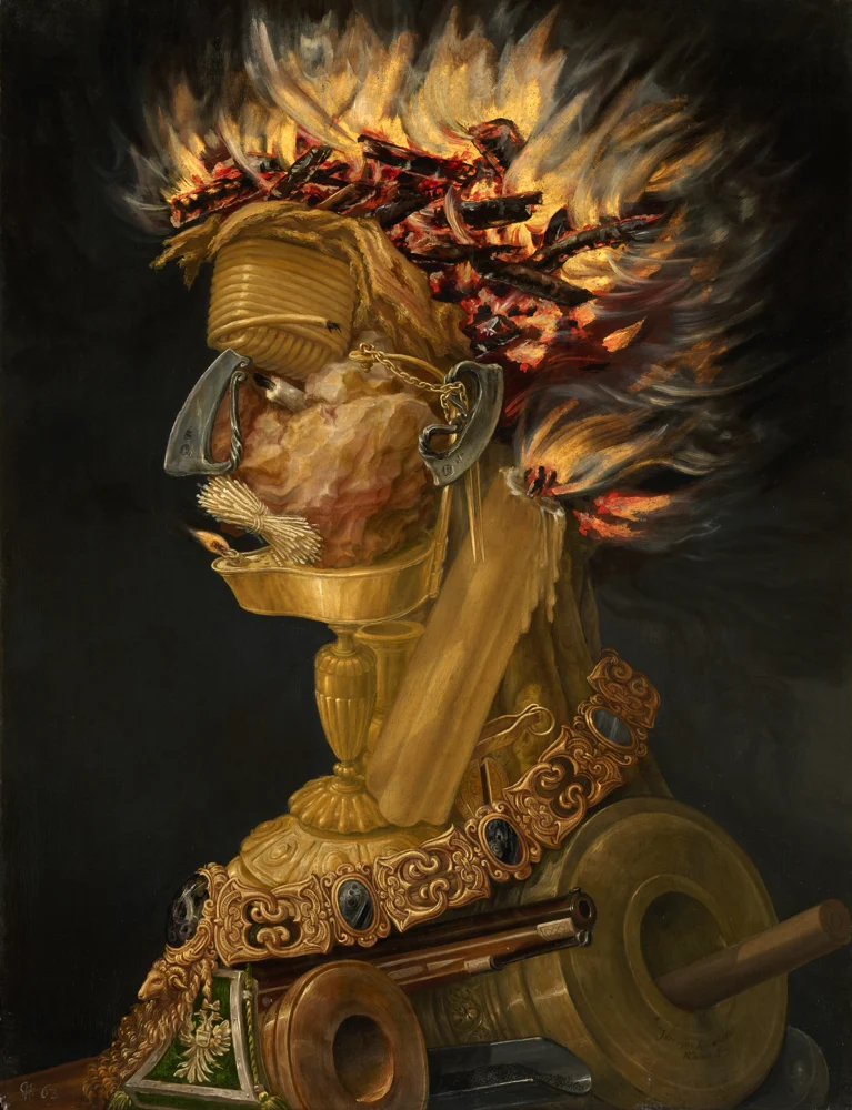 Fire, by Giuseppe Arcimboldo