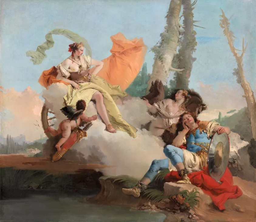 Armida Encounters the Sleeping Rinaldo, by Giovanni Battista Tiepolo