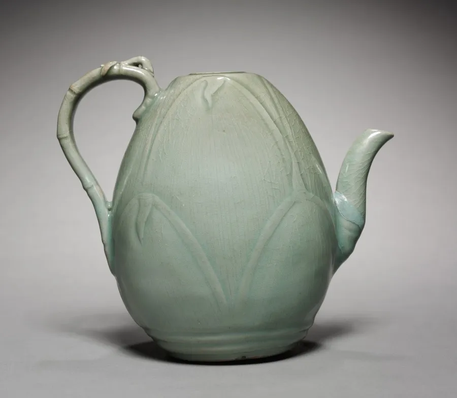 Wine Ewer with Incised Bamboo Shoot Design, by Unknown artist