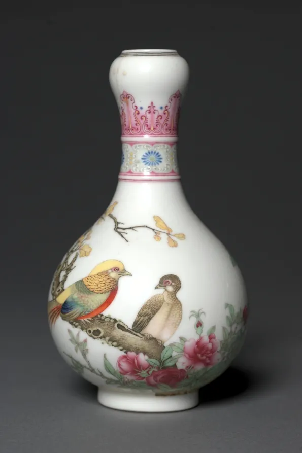 Vase with Golden Pheasants, by Unknown artist