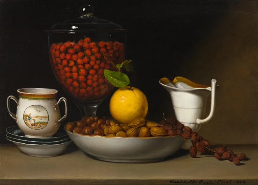 Still Life—Strawberries, Nuts, &c., by Raphaelle Peale