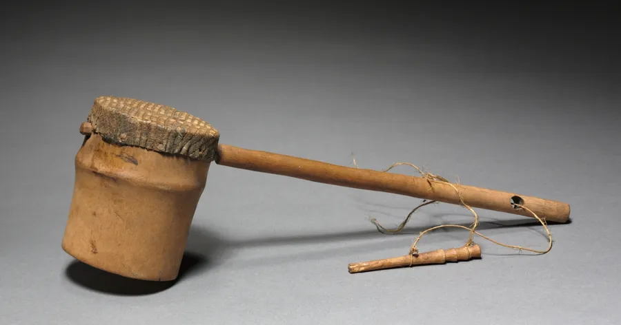 Spike fiddle (endingidi or iningidi), by Unknown artist
