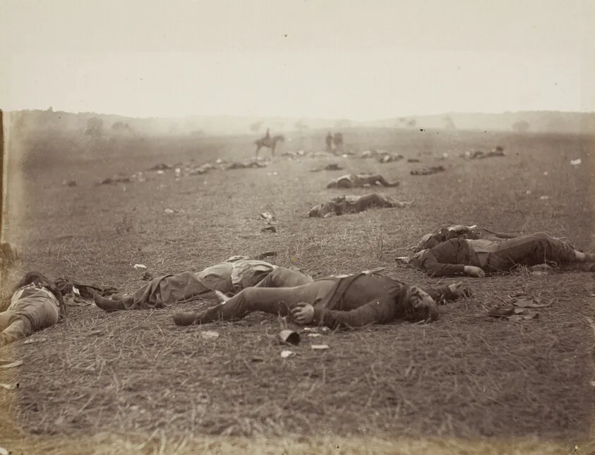 A Harvest of Death, Gettysburg, Pennsylvania, by Timothy O'Sullivan