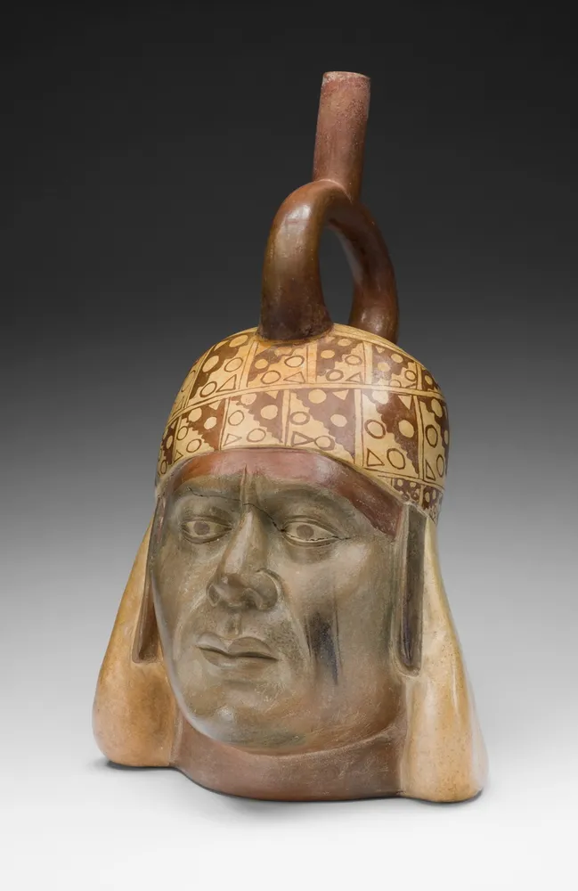 Portrait Vessel, by Moche