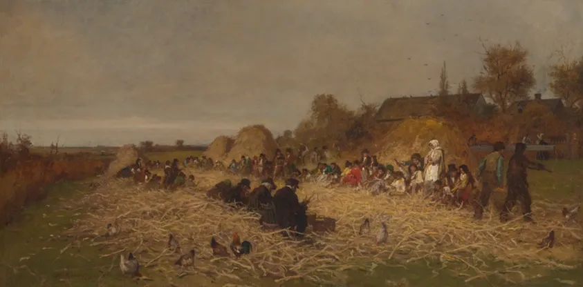 Husking Bee, Island of Nantucket, by Eastman Johnson